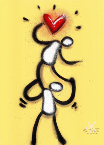 OPERA D'ARTE SU CARTA SPRAY EXIT ENTER