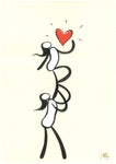 Drawing on paper - Heart