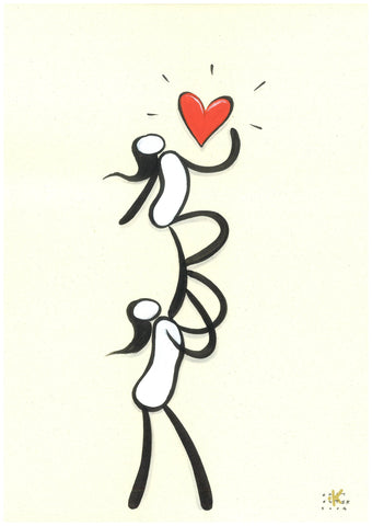 Elevate Avorio - Opera Originale su Carta A4