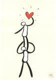 Drawing on paper - Heart