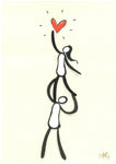 Drawing on paper - Heart