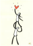 Drawing on paper - Heart
