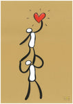 Drawing on paper - Heart