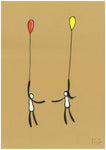 Drawing on paper- Balloons