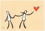 Drawing on paper - Heart