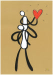 Drawing on paper - Heart